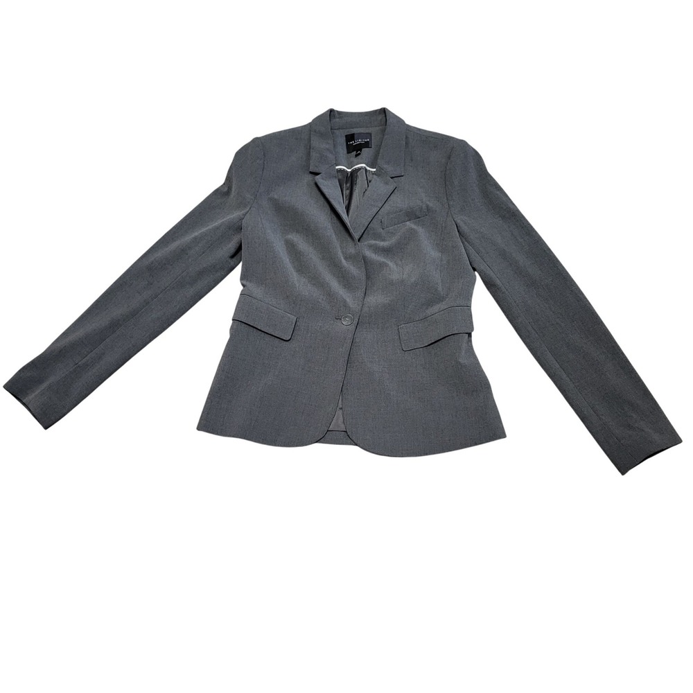 The Limited Collection Gray Single Button Blazer Jacket Size 4 Professional Suit
